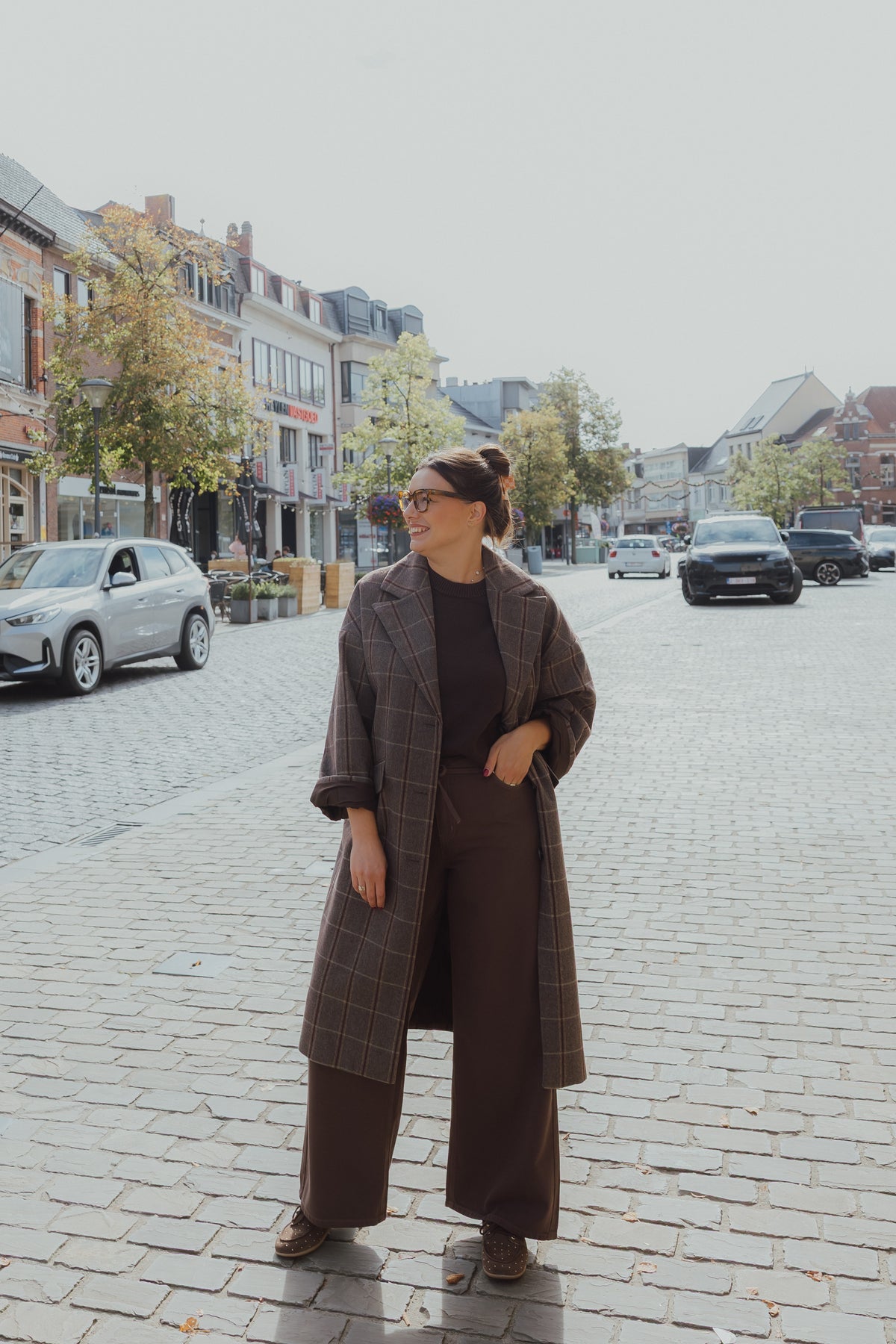 IHEMMALU JACKET bruin/ruit