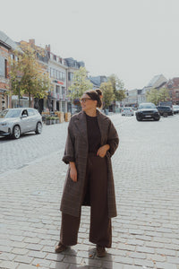 IHEMMALU JACKET bruin/ruit