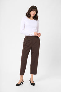 KASAKURA CROPPED PANTS fudge