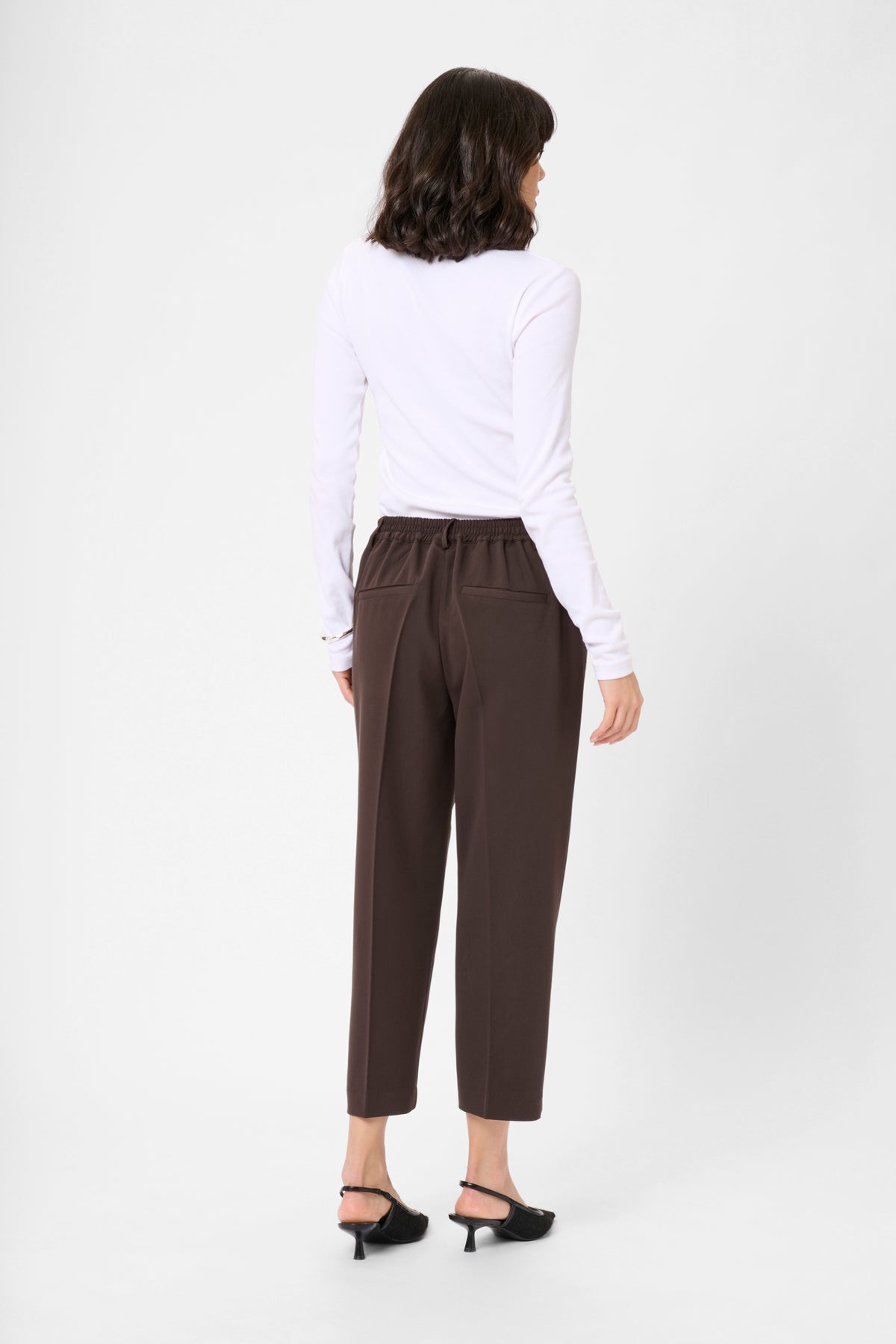 KASAKURA CROPPED PANTS fudge