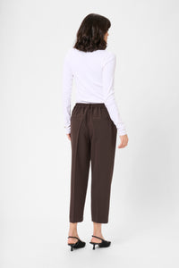 KASAKURA CROPPED PANTS fudge