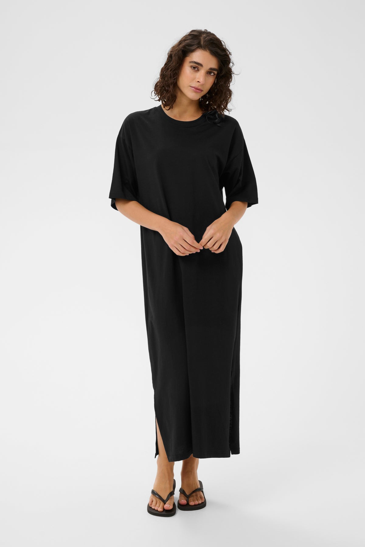 KAEDNA 1/2 DRESS zwart