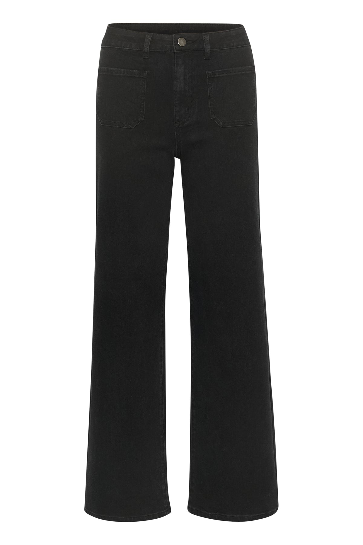 KAKARLA HW FLARED Jeans zwart