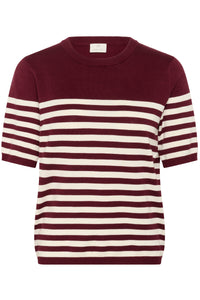 KALIZZA STRIPED KNIT bordeaux