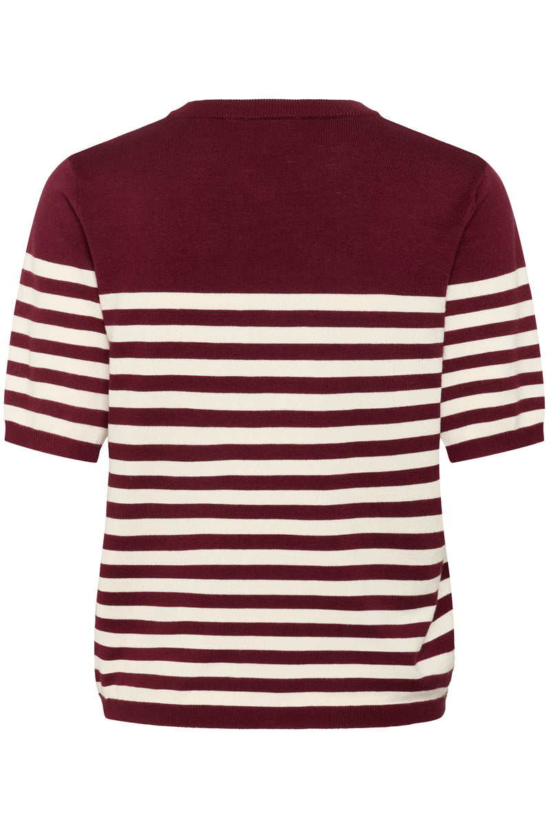 KALIZZA STRIPED KNIT bordeaux
