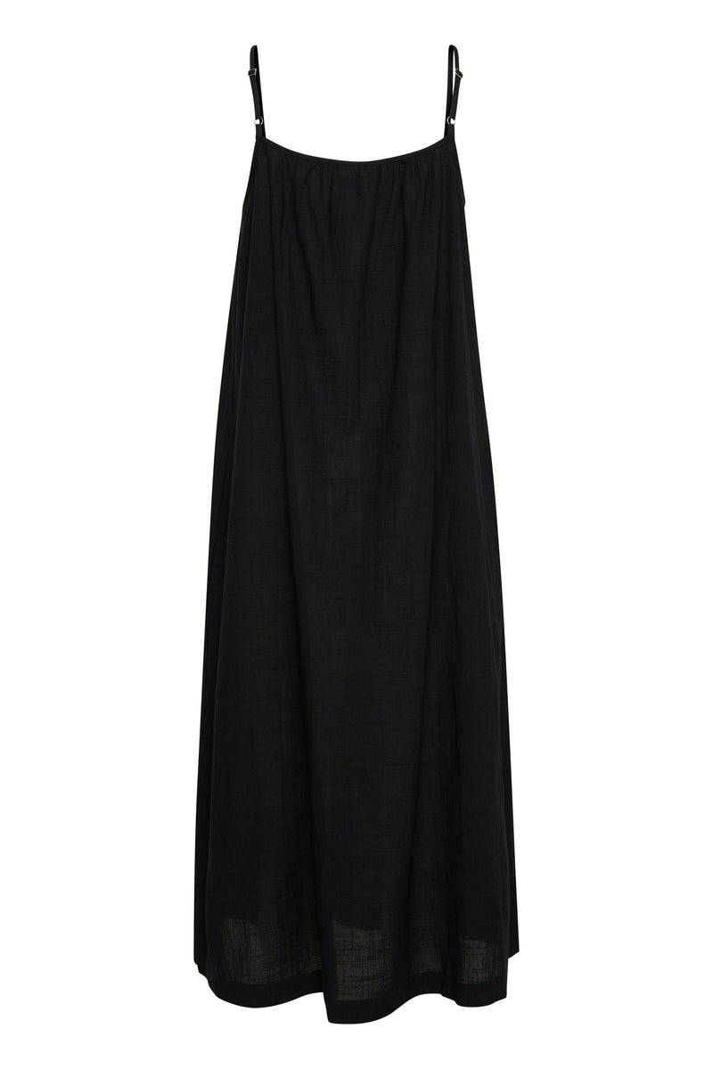 KAPAULINE STRAP DRESS zwart