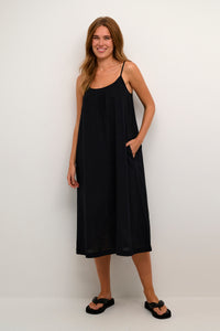 KAPAULINE STRAP DRESS zwart