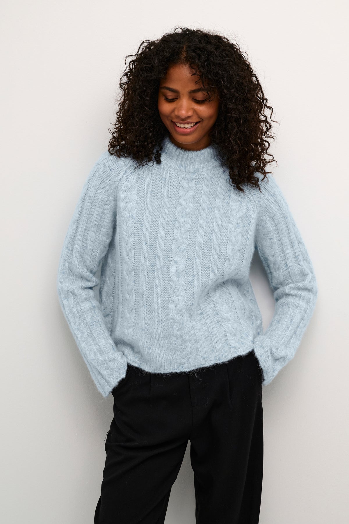 KANAJA KNIT PULLOVER blauw