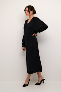 KAREGINA KNIT DRESS zwart