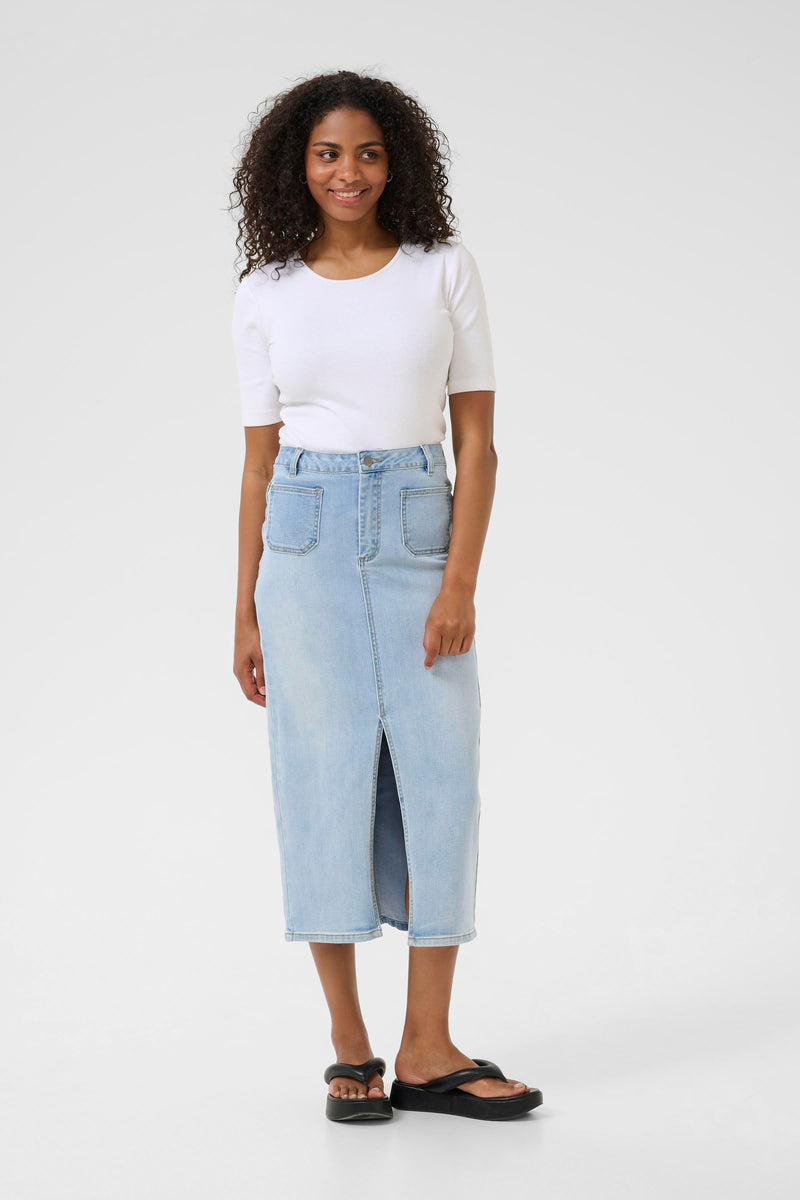 KAKARLA DENIM SKIRT blauw