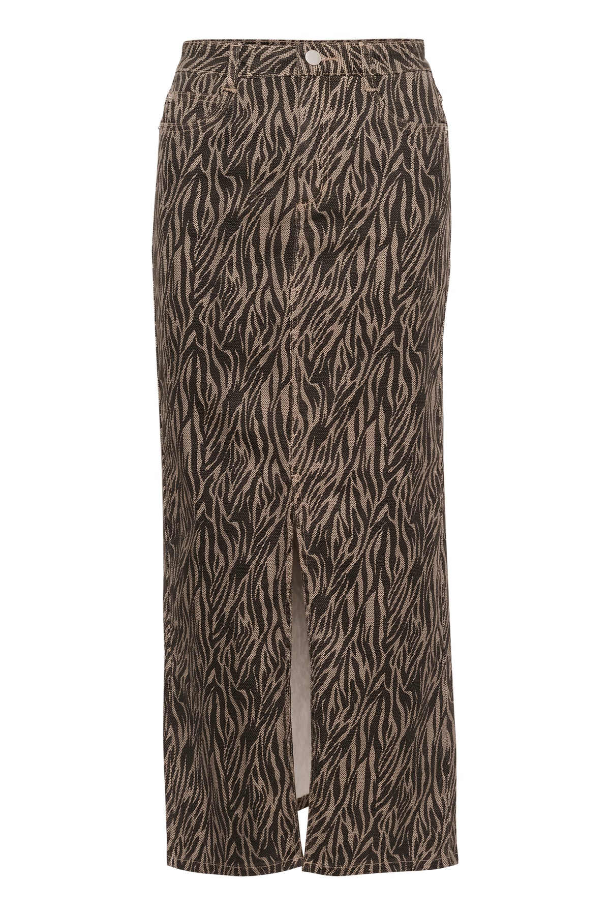 KALEONDRA SKIRT beige/zwart