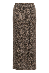 KALEONDRA SKIRT beige/zwart
