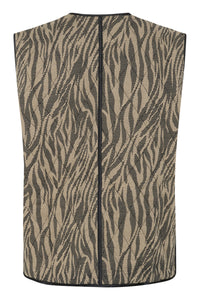 KAKAYLA WAISTCOAT beige/zwart