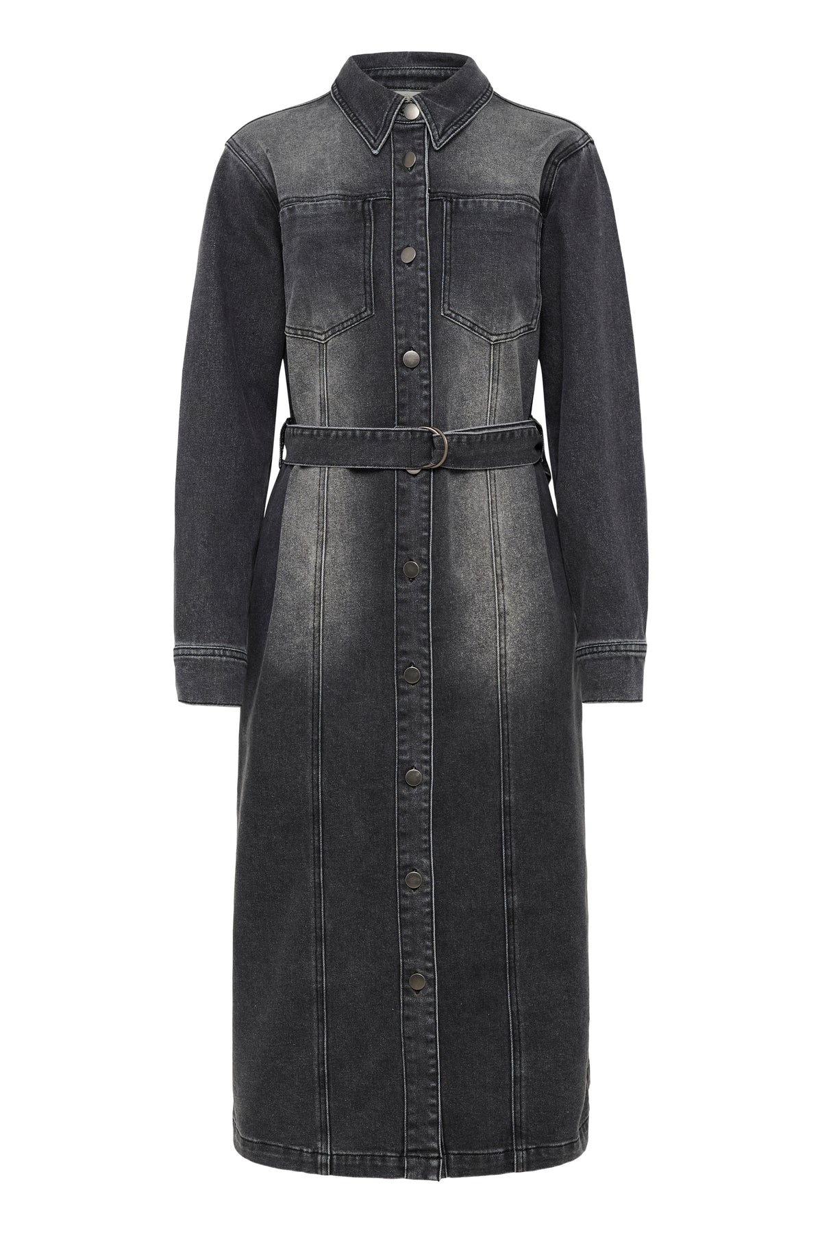 KAABBY DENIM DRESS grijs
