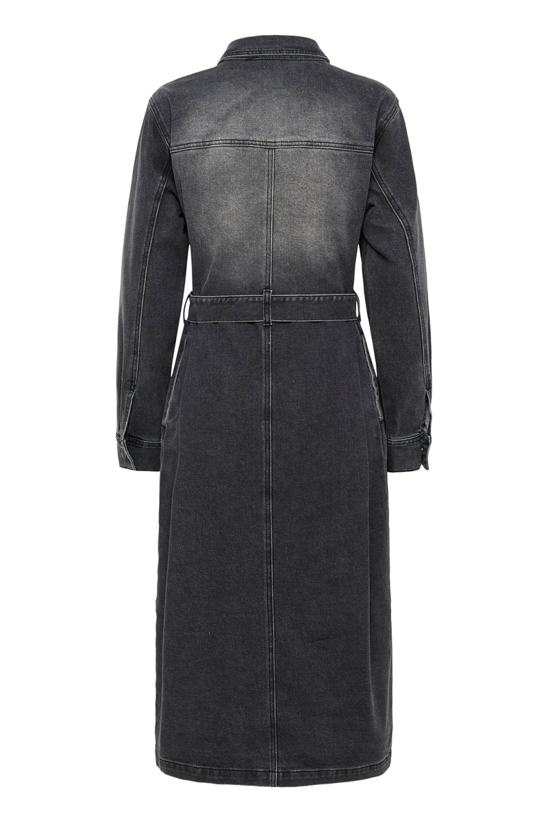 KAABBY DENIM DRESS grijs