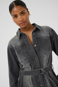 KAABBY DENIM DRESS grijs