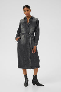 KAABBY DENIM DRESS grijs