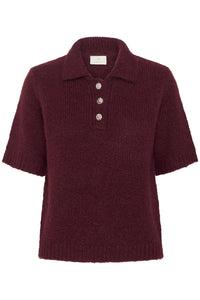 KAEMILIE POLO PULL bordeaux