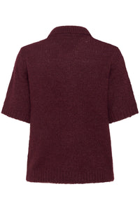 KAEMILIE POLO PULL bordeaux