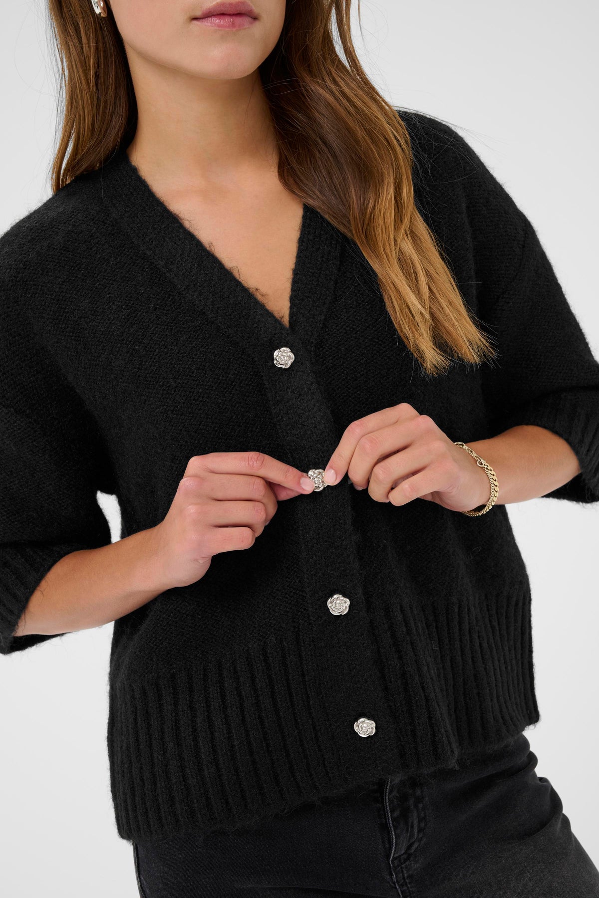 KALABIS CARDIGAN zwart