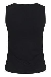 KAARINA JERSEY TOP zwart