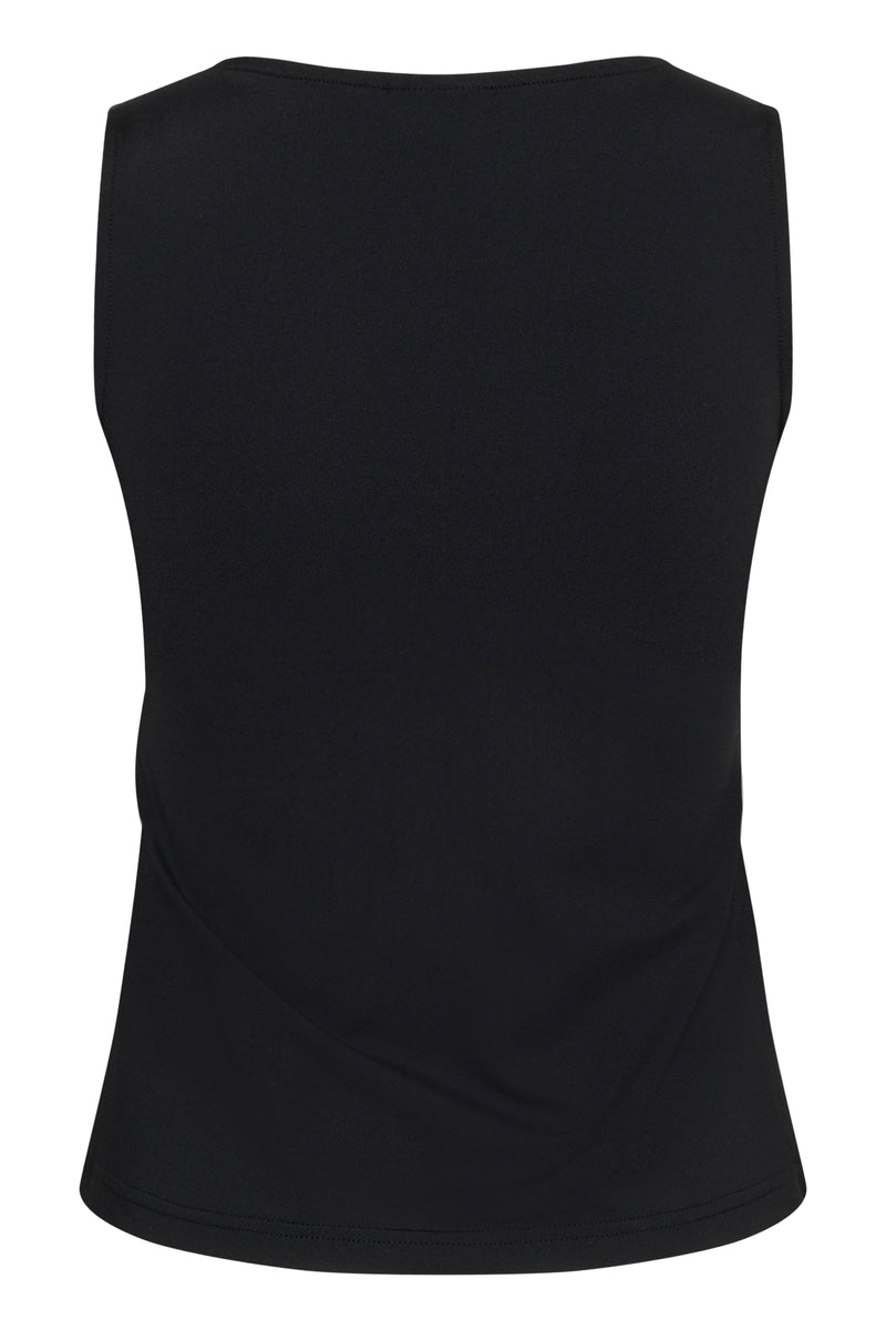 KAARINA JERSEY TOP zwart