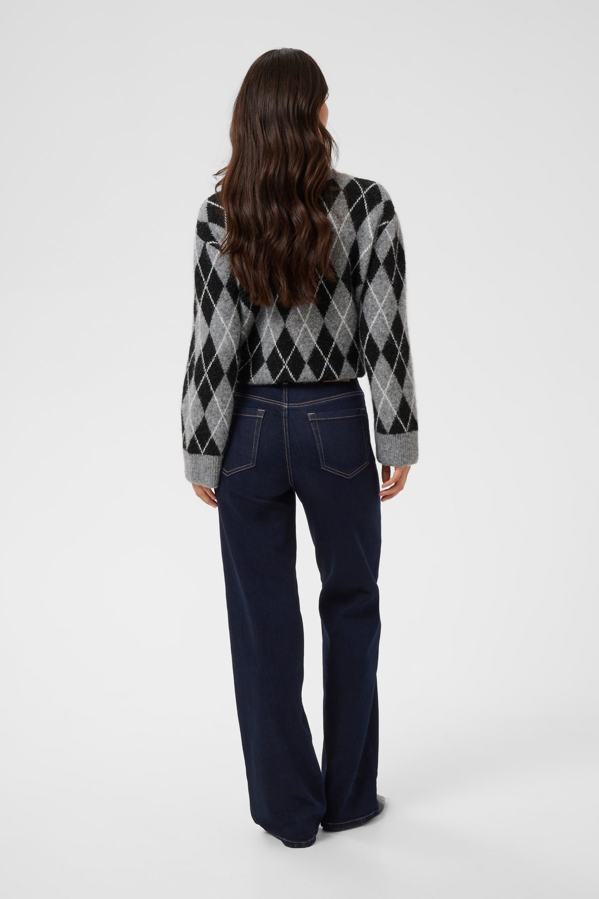 KABROOK HW FIT JEANS dark denim