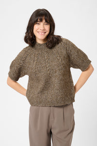 KACUBA PULLOVER grijs/bruin