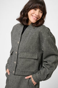 KAVALENTINA JACKET zwart/wit