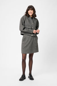 KAVALENTINA JACKET zwart/wit