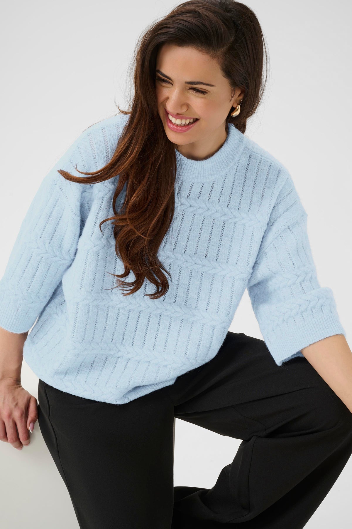 KAMONIA PULLOVER licht blauw