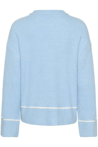 KAJINIE KNIT PULLOVER licht blauw