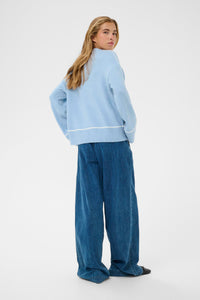 KAJINIE KNIT PULLOVER licht blauw