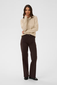 KABROOK HW REG FIT JEANS bruin