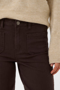 KABROOK HW REG FIT JEANS bruin
