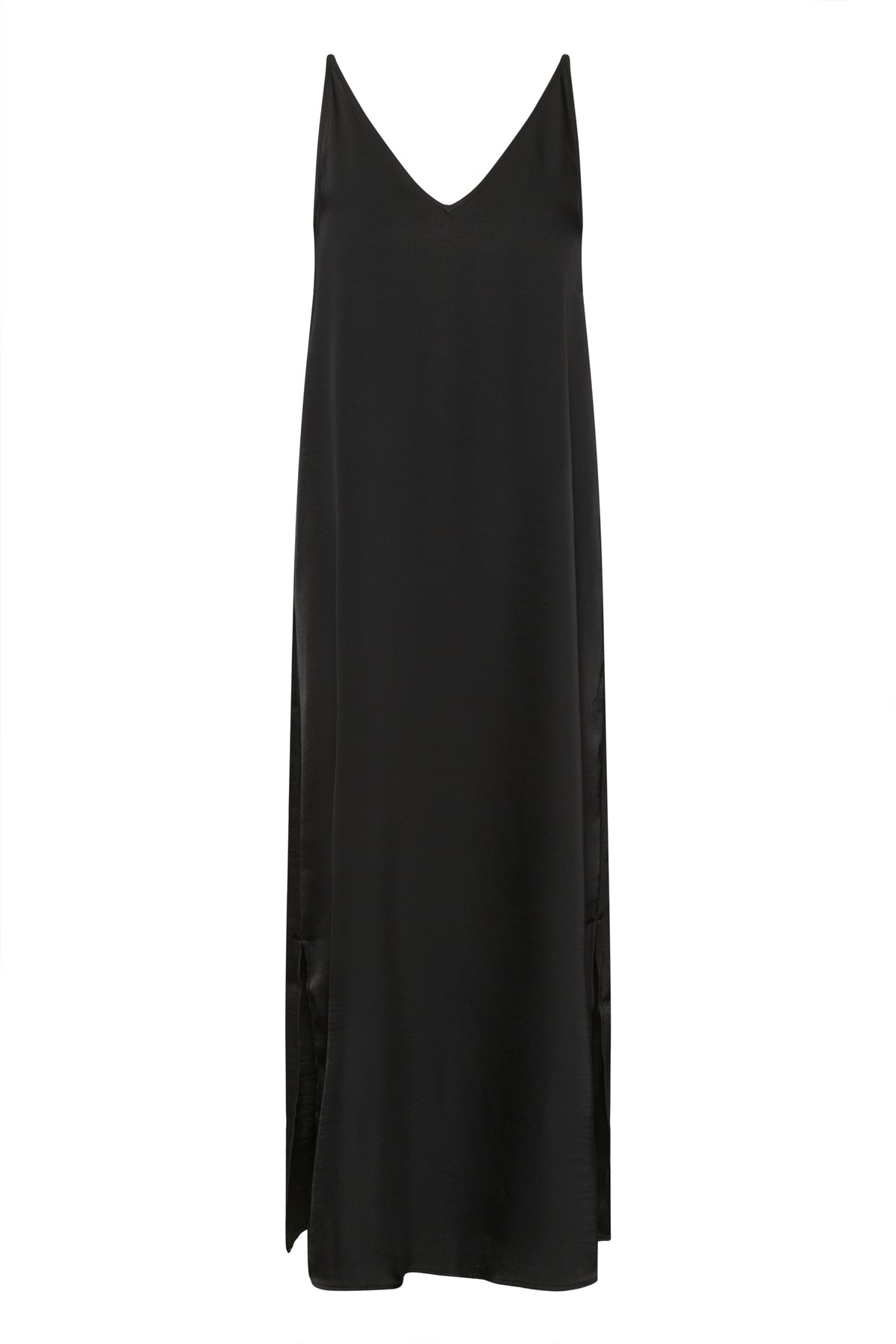 KARORY SATEEN DRESS zwart