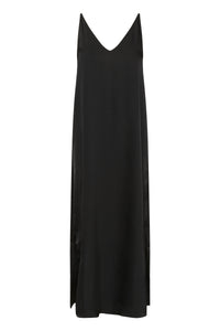 KARORY SATEEN DRESS zwart