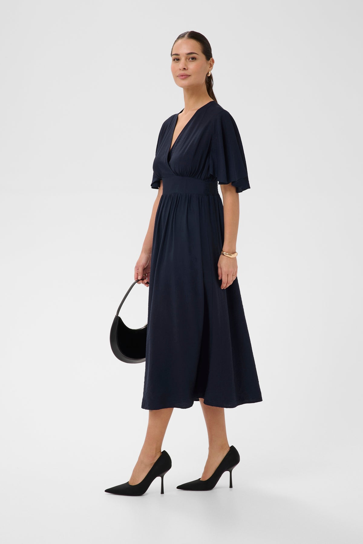 KASIRENA LONG DRESS navy blue