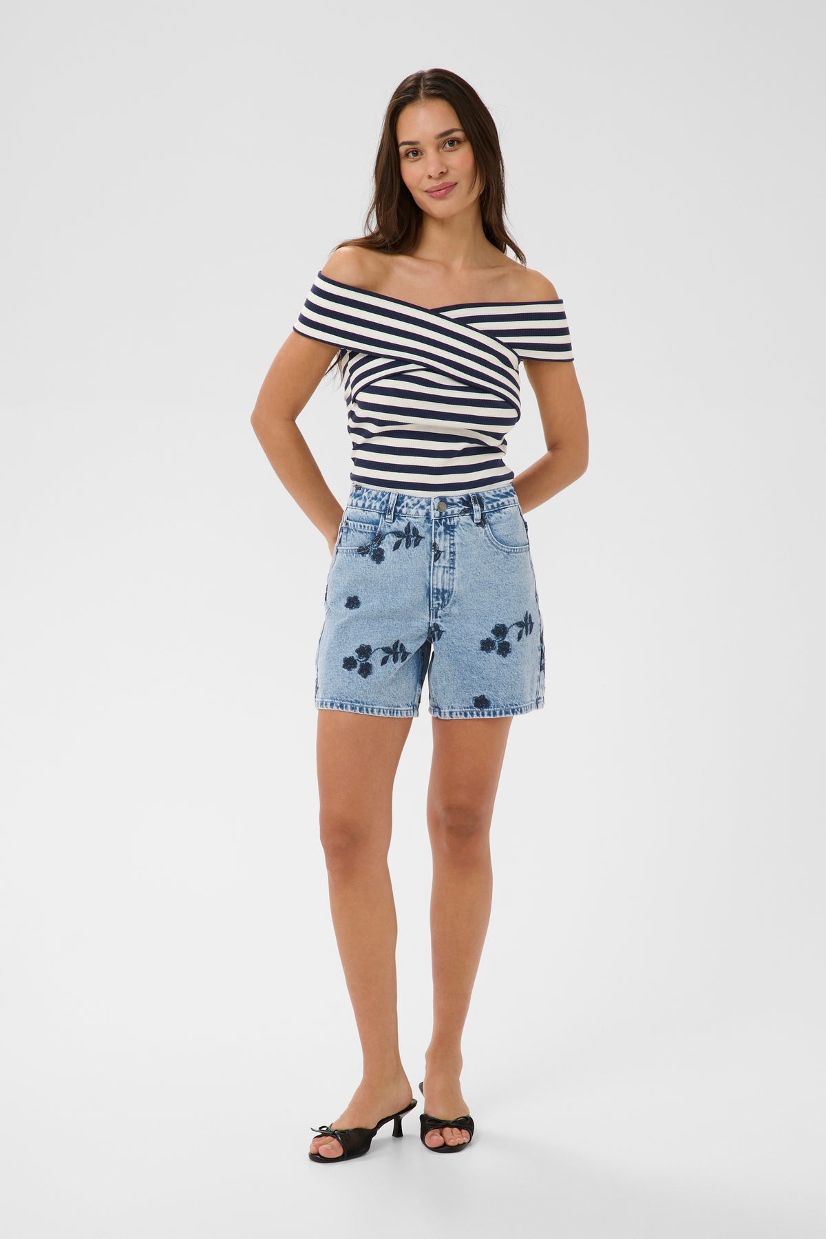 KABABENA DENIM SHORTS blauw