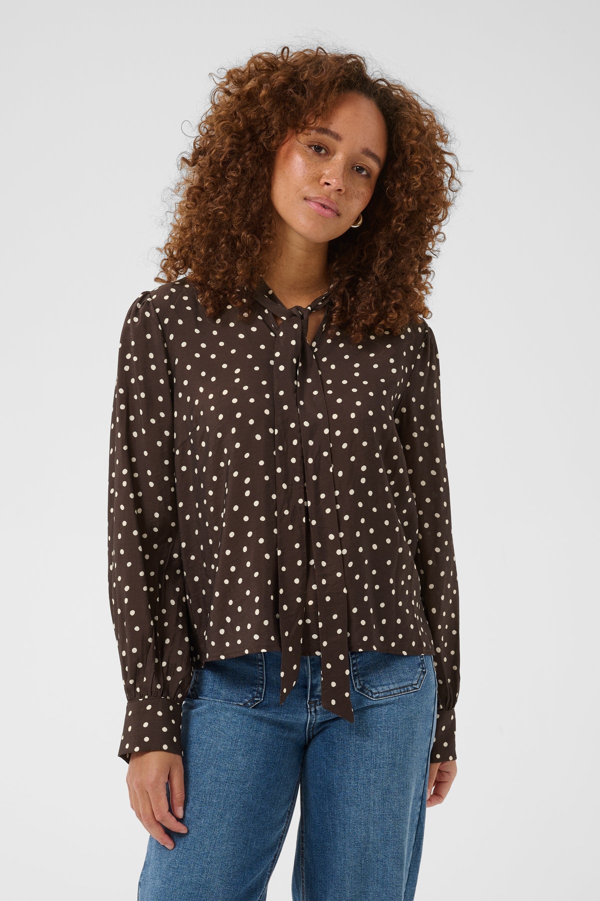 KADOTTE BLOUSE bruin