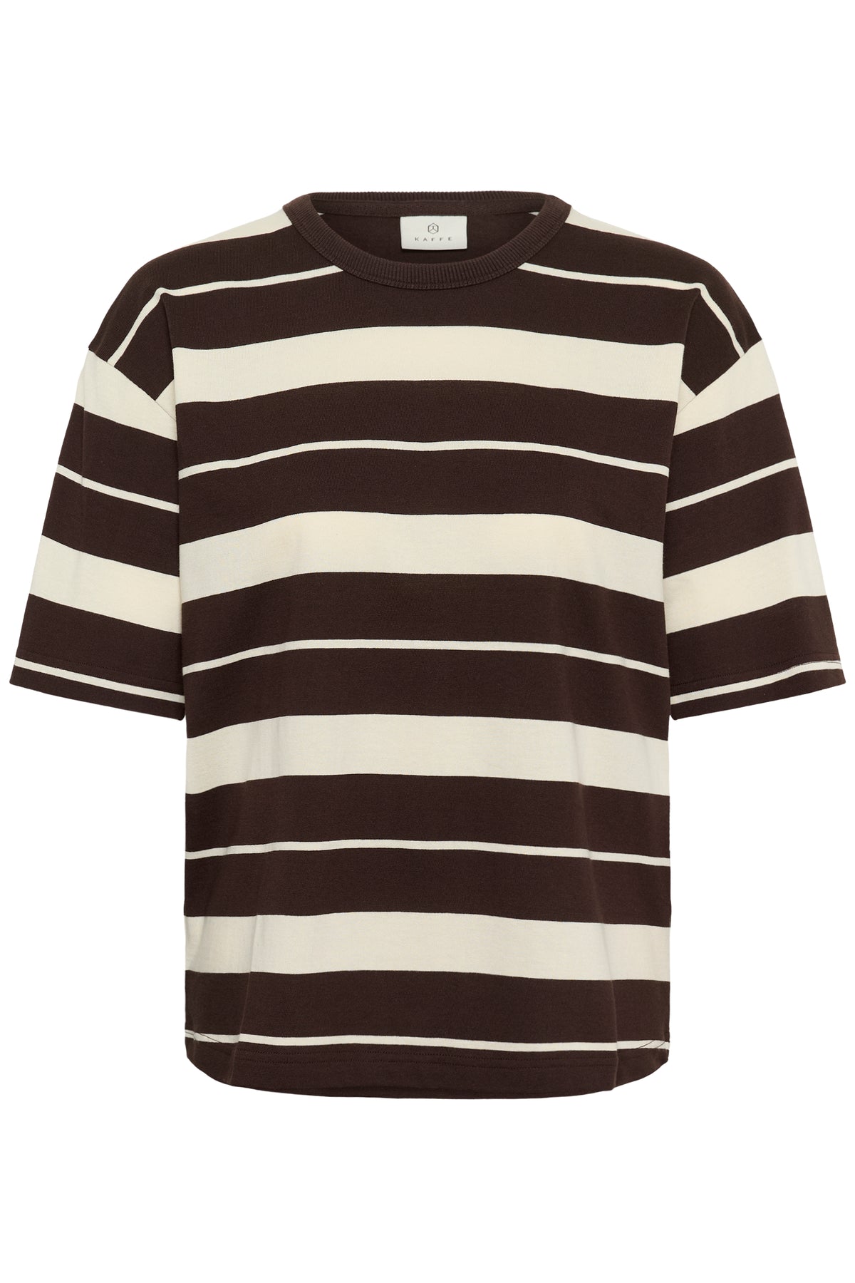 KAWINNY SHIRT streep bruin