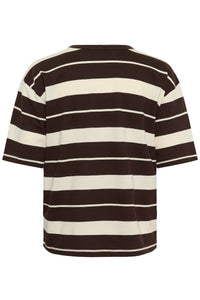 KAWINNY SHIRT streep bruin
