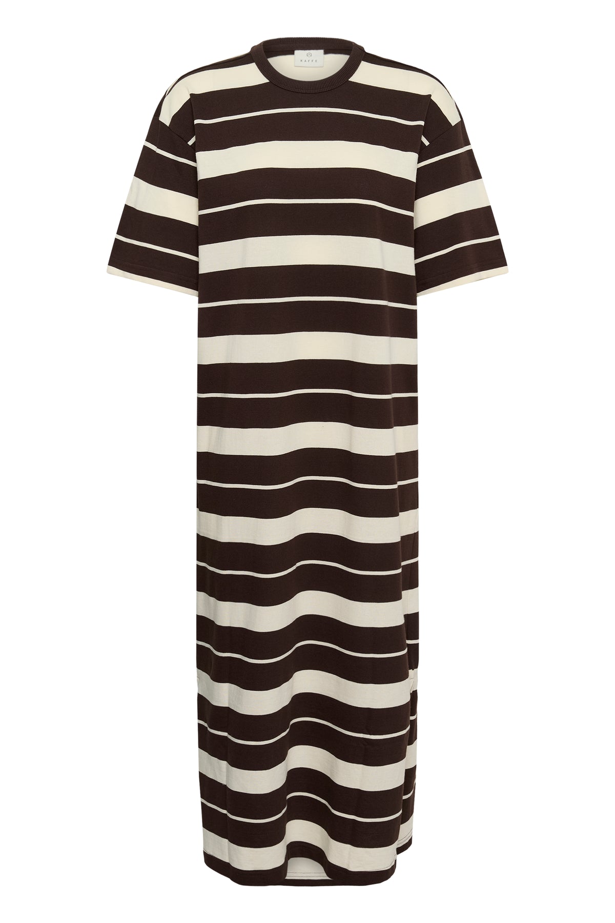 KAWINNY DRESS streep bruin