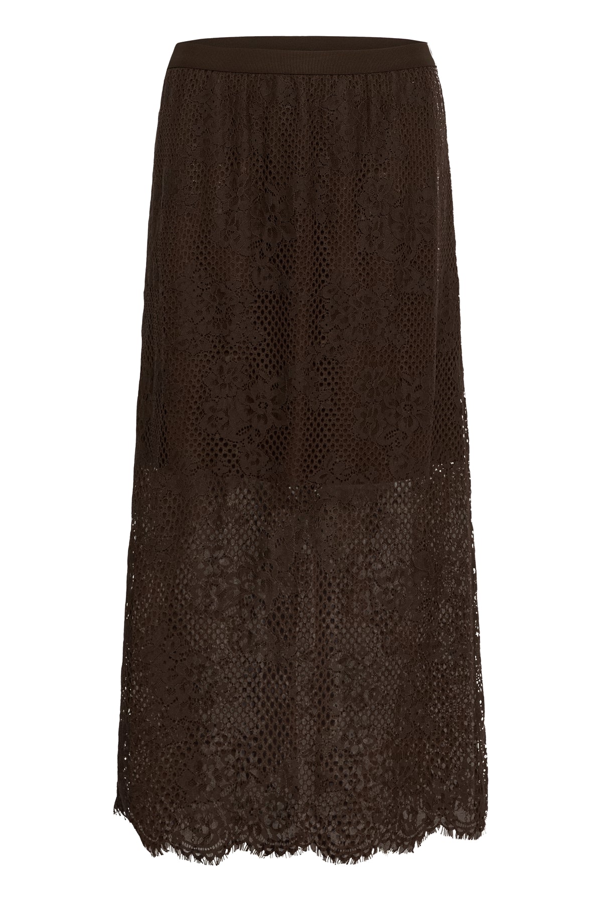 KACORNELIA LACE SKIRT bruin