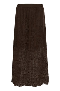 KACORNELIA LACE SKIRT bruin