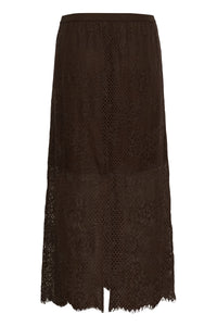 KACORNELIA LACE SKIRT bruin