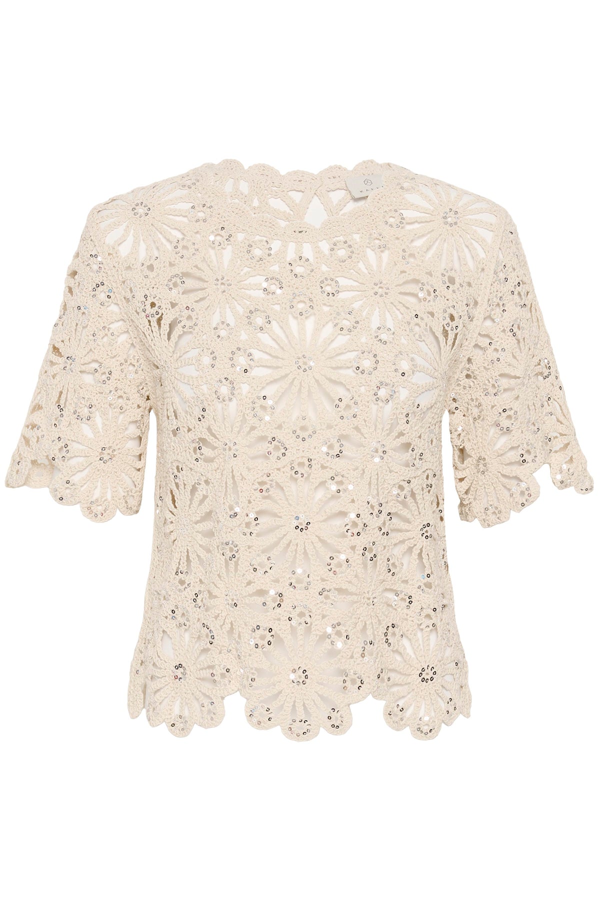 KACALLISTA GLITTER TOP beige