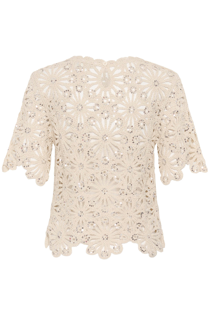 KACALLISTA GLITTER TOP beige