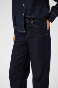 KAGHITA BARREL JEANS dark jeans