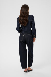 KAGHITA BARREL JEANS dark jeans